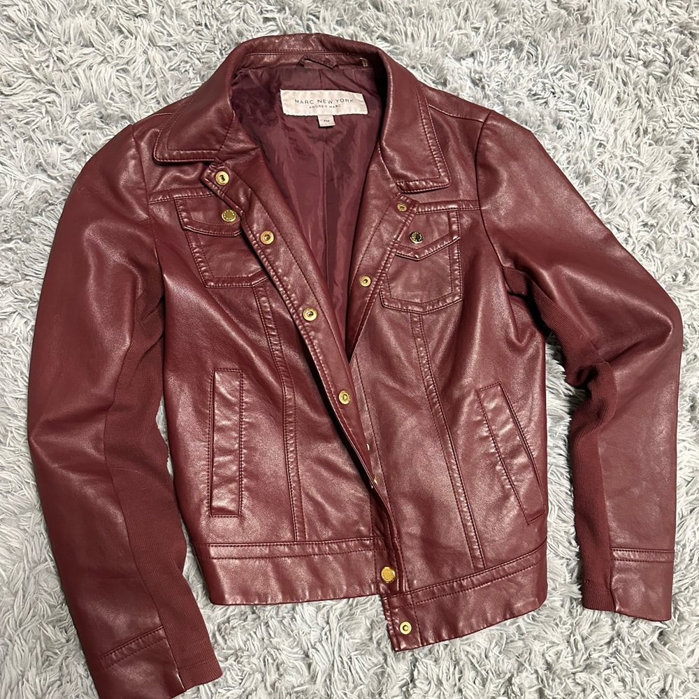 Burgundy Leather Jacket